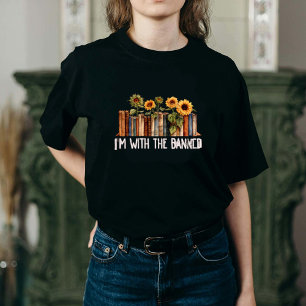 I'm With The Banned T-shirt   Banned Books Tee
