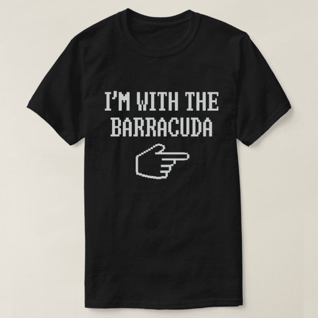 I'm With The Barracuda Matching Halloween Costume T-Shirt (Design Front)