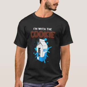 I'm With The Cookie Milk Costume Matching T-Shirt