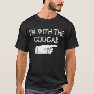 I'm With The Cougar Funny Couple Halloween Costume T-Shirt