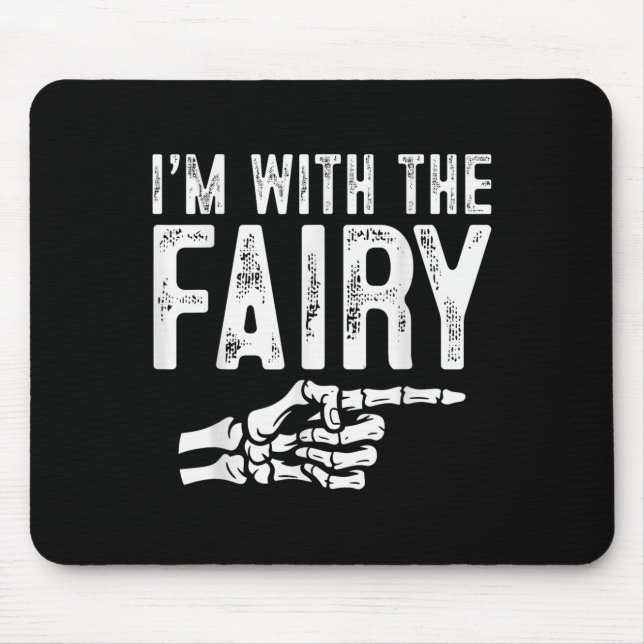 Im With The Fairy Easy Costume Halloween Couples M Mouse Pad (Front)
