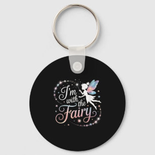 I'm With The Fairy Halloween Costume Dad Mom Group Key Ring