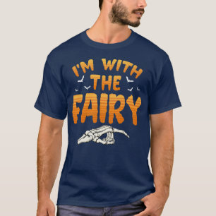 I'm With The Fairy Halloween Couples Costume Women T-Shirt