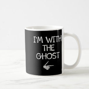 I'm With The Ghost Funny Halloween Costume Couples Coffee Mug