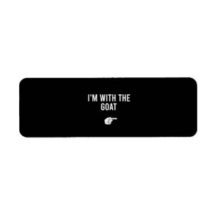 I'm With The Goat Halloween Costume Party Goat Return Address Label