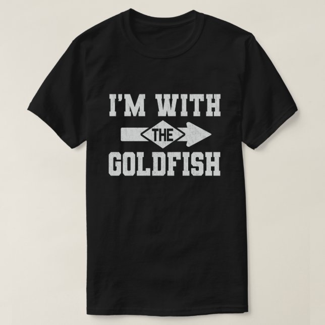 I'm With The Goldfish Matching Halloween Costume T-Shirt (Design Front)
