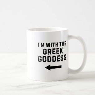I'm With The Greek Goddess Funny Halloween  Coffee Mug