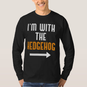 I'm With The Hedgehog Costume Funny Halloween Coup T-Shirt