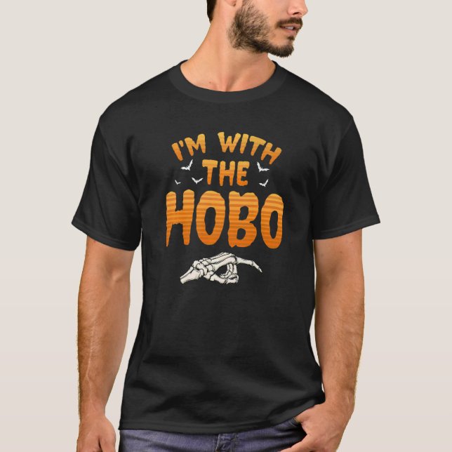 I'm With The Hobo Halloween Couples Costume Mens W T-Shirt (Front)