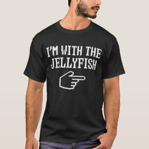 I'm With The Jellyfish Funny Couple Halloween T-Shirt