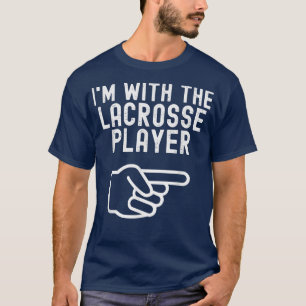 I'm With The Lacrosse Player Funny Couple Matching T-Shirt