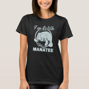 I'm With The Manatee Sea Cow Manatees Women Zookee T-Shirt