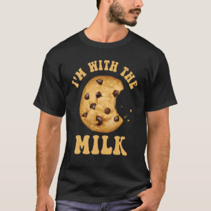 I'm With The Milk And Cookie - Couples Matching Co T-Shirt