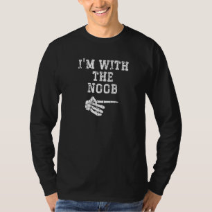 I'm with the Noob Point Matching Couples Halloween T-Shirt