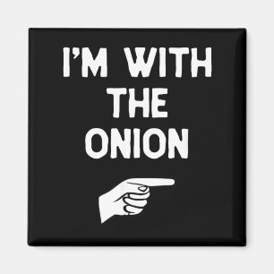 Im with The Onion Funny Halloween Matching Costume Magnet