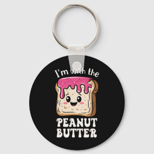 I'm With The Peanut Butter And Jelly Couple Matchi Key Ring