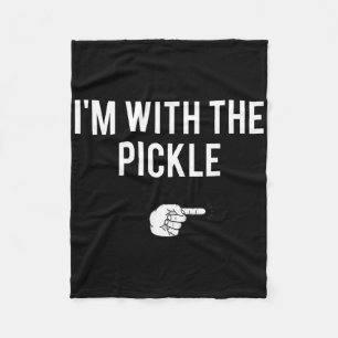 I'm With The Pickle Halloween Costume Party Matchi Fleece Blanket