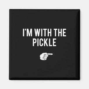 I'm With The Pickle Halloween Costume Party Matchi Magnet