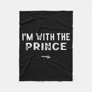 Im With The Prince Costume Matching Lazy Halloween Fleece Blanket