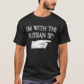 I'm With The Russian Spy Funny Couple Halloween T-Shirt (Front)
