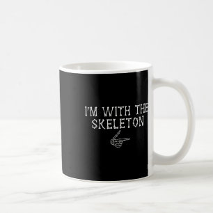 I'm With The Skeleton Funny Matching Couple Hallow Coffee Mug