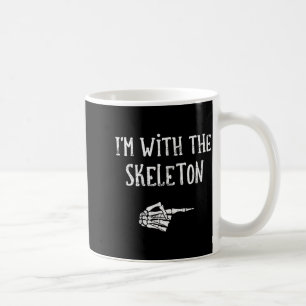 I'm With The Skeleton Matching Couple Costume Hall Coffee Mug
