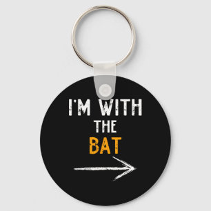 I'm With The T Costume Halloween Couple Matching Key Ring