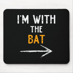 I'm With The T Costume Halloween Couple Matching Mouse Pad