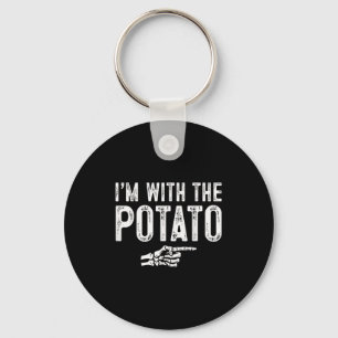 I'm With The Tato Easy Costume Halloween Couples M Key Ring