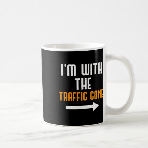 I'm With The Traffic Cone Costume Funny Halloween  Coffee Mug