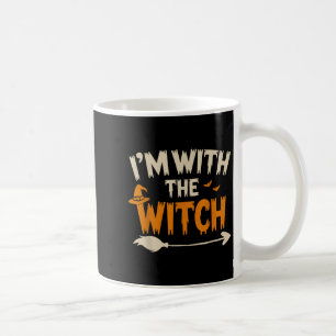 Im With The Witch Funny Husband Halloween Costume  Coffee Mug