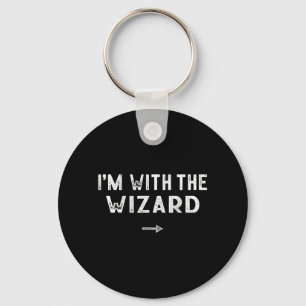 Im With The Wizard Costume Matching Lazy Halloween Key Ring