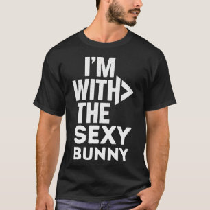 I'm With The Y Bunny Costume Couples Matching  T-Shirt