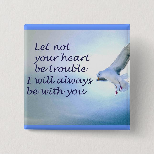 I'm with you 15 cm square badge (Front)