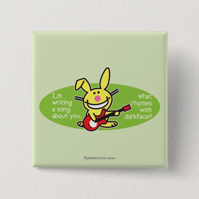 I'm Writing A Song 15 Cm Square Badge (Front)