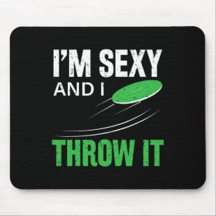 I'm Y And I Throw It Funny Frolf Frisbee Disc Golf Mouse Pad