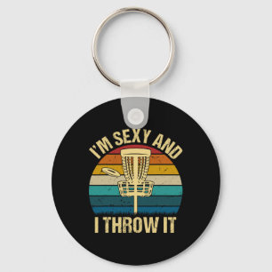 I'm Y And I Throw It Shirt Disc Golf Vintage Funny Key Ring
