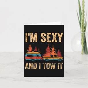 I'm Y And I Tow It Bigfoot Camp Trees Hike Hiking  Card