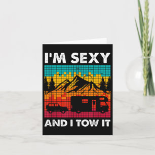 Im Y And I Tow It, Rv Car Towing Camper Card