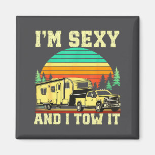 I'm Y And I Tow It Vintage Funny Camng Rv Camper T Magnet