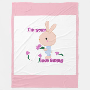 I'm your favourite Bunny Fleece Blanket