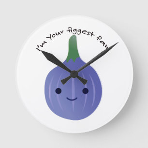 I'm Your Figgest fan fig Round Clock