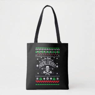 I'm your Huckleberry cowboy Christmas Sweater Tote Bag