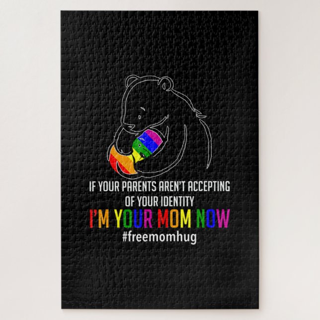 Im Your Mum Now - Lgbt Free Hugs Support Pride Mum Jigsaw Puzzle (Vertical)
