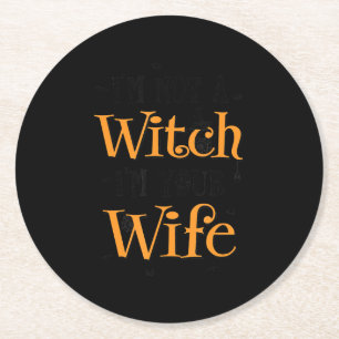 Im Your Wife Gift For Wife Lovers Round Paper Coaster