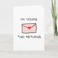 I'm Yours Greeting Card, Commitment, Love