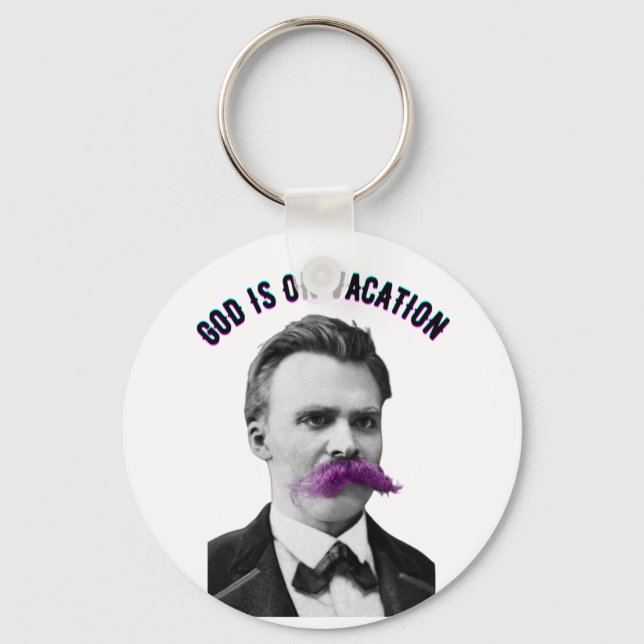 Imã Philosophy - Friedrich Nietzsche Key Ring (Front)
