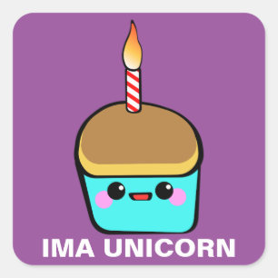 Ima Unicorn Square Sticker