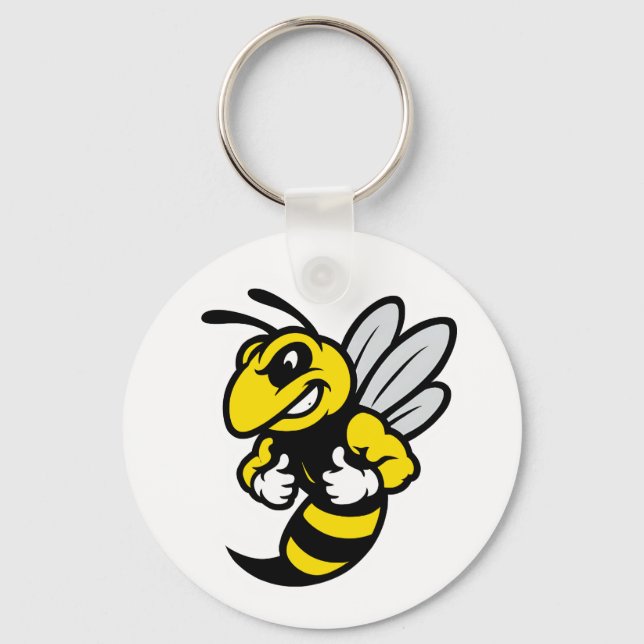 Imabee Reversed Funny Bee Key Ring (Front)