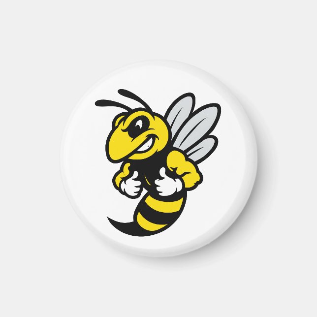 Imabee Reversed Funny Bee Magnet (Front)
